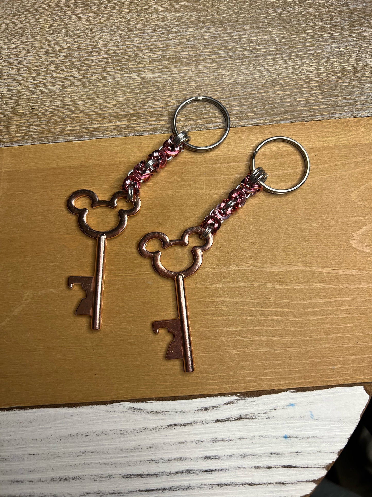 Chainmaille Bottle Opener Keychain