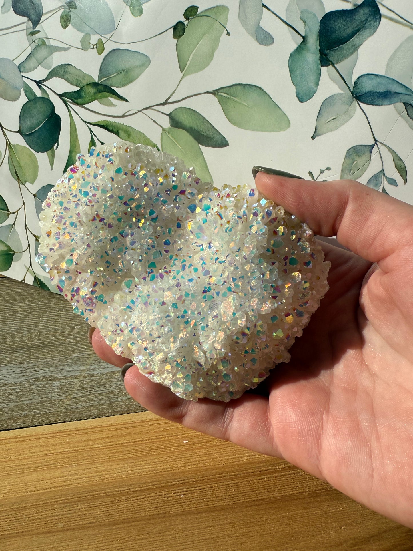 Angel Aura Quartz Clusters