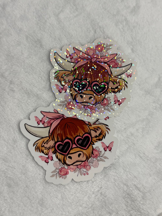 Valentine Highland Sticker