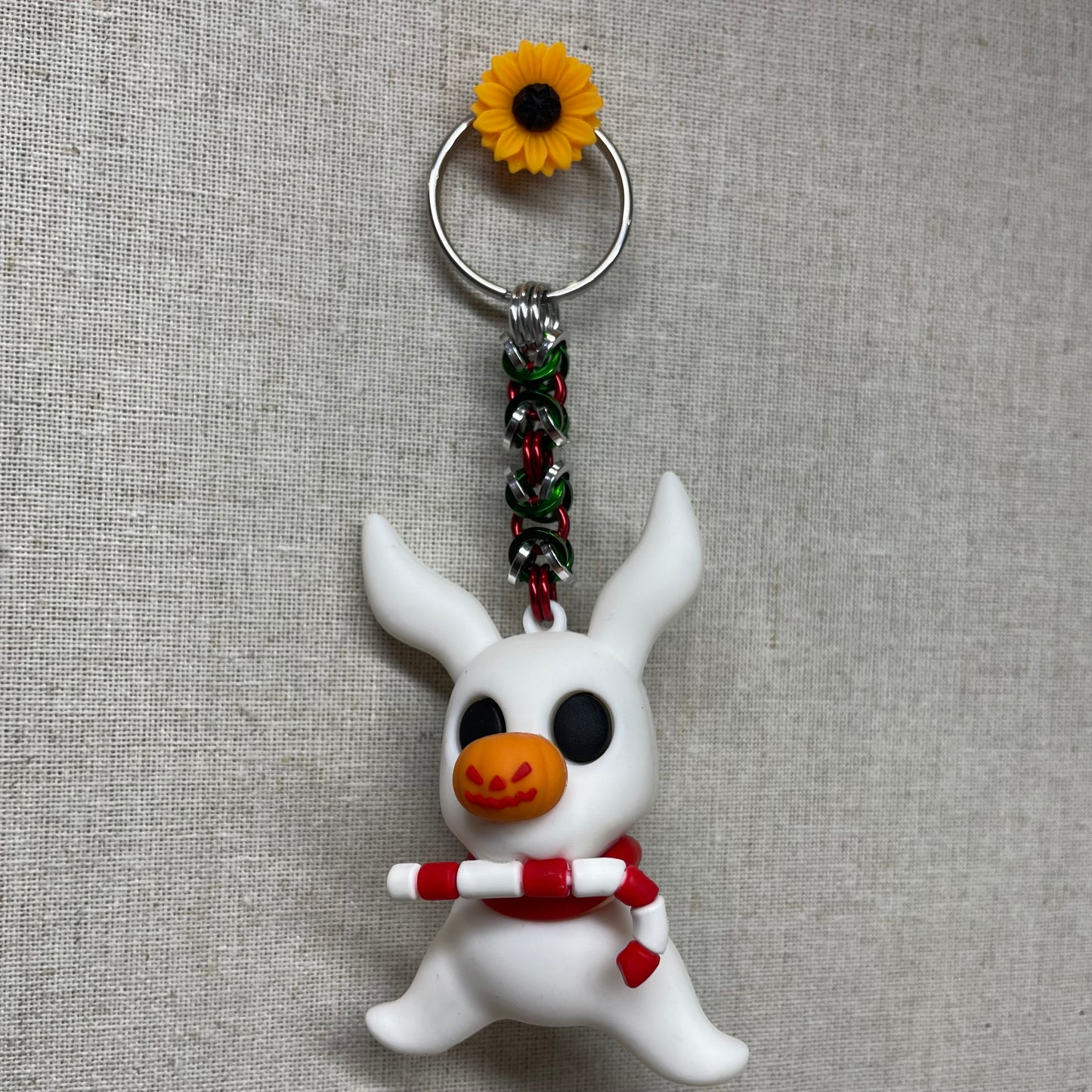 Chainmaille Holiday Nightmare Keychains