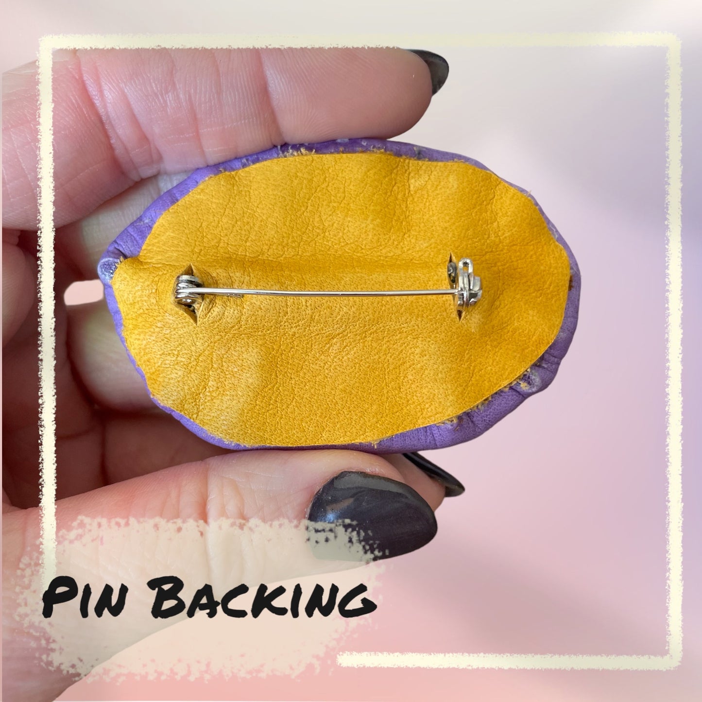 Leather Eye Pins