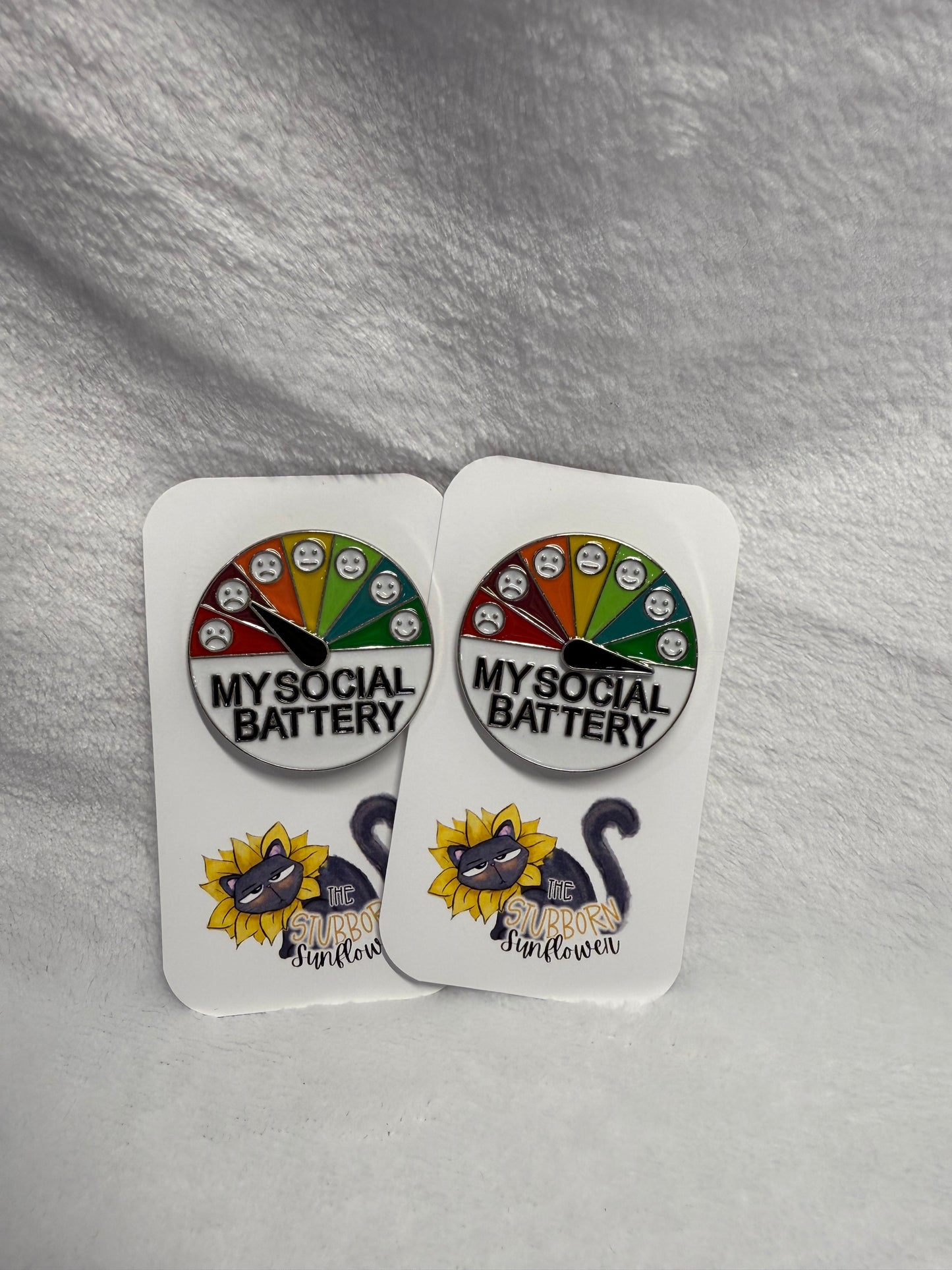 My Social Battery Enamel Pin