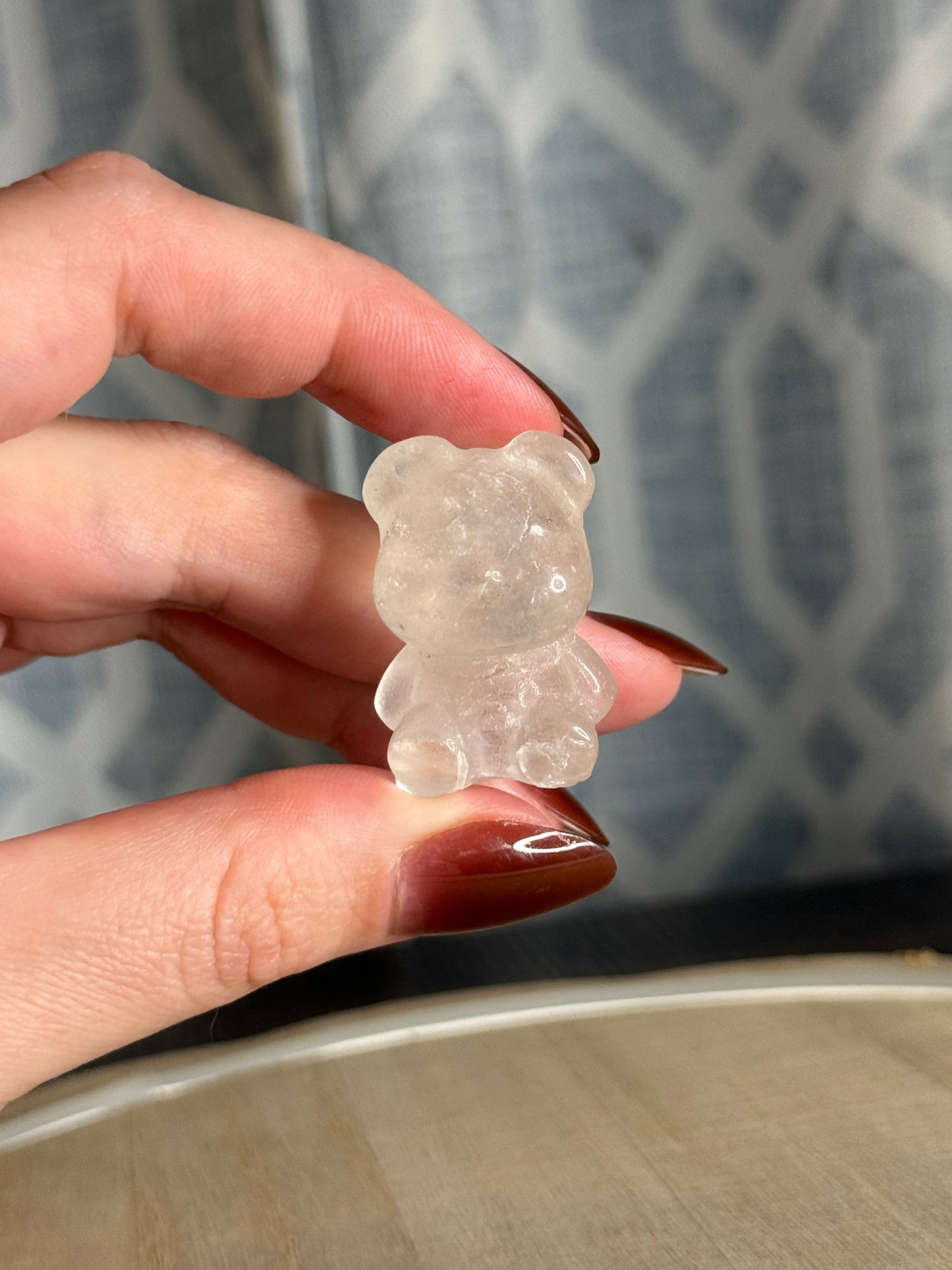Clear Quartz Teddy Bear