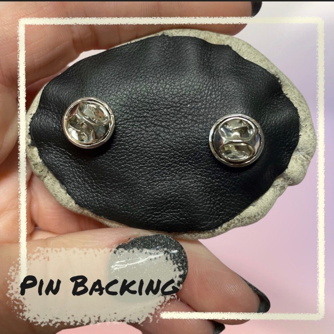 Leather Eye Pins