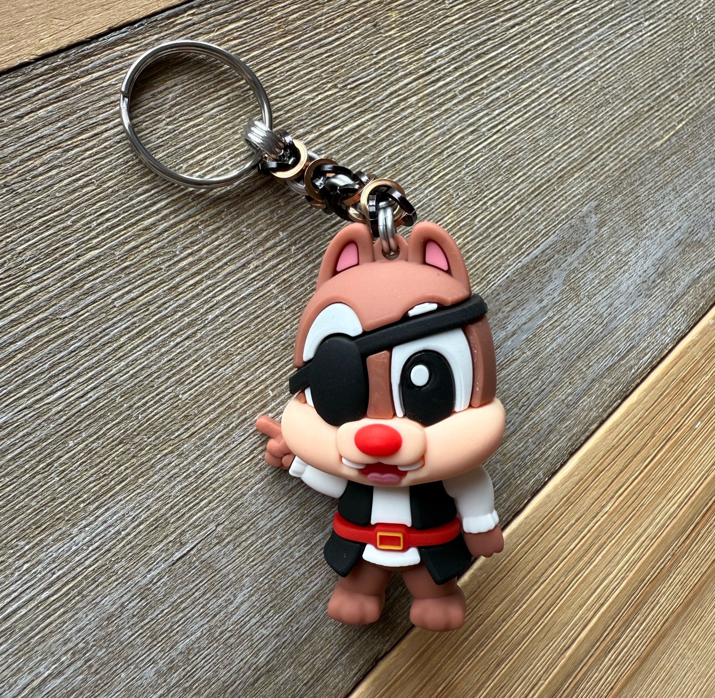 Pirate Character Chainmaille Keychains