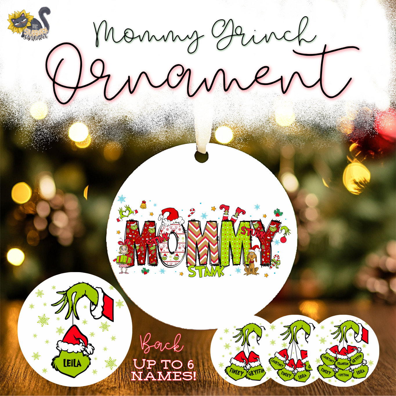 Custom Mom Ornament - Multiple Styles