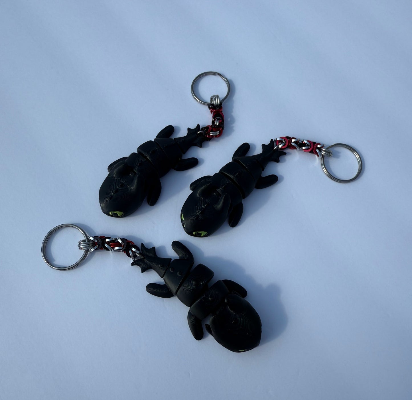 Toothless Chainmaille Keychain