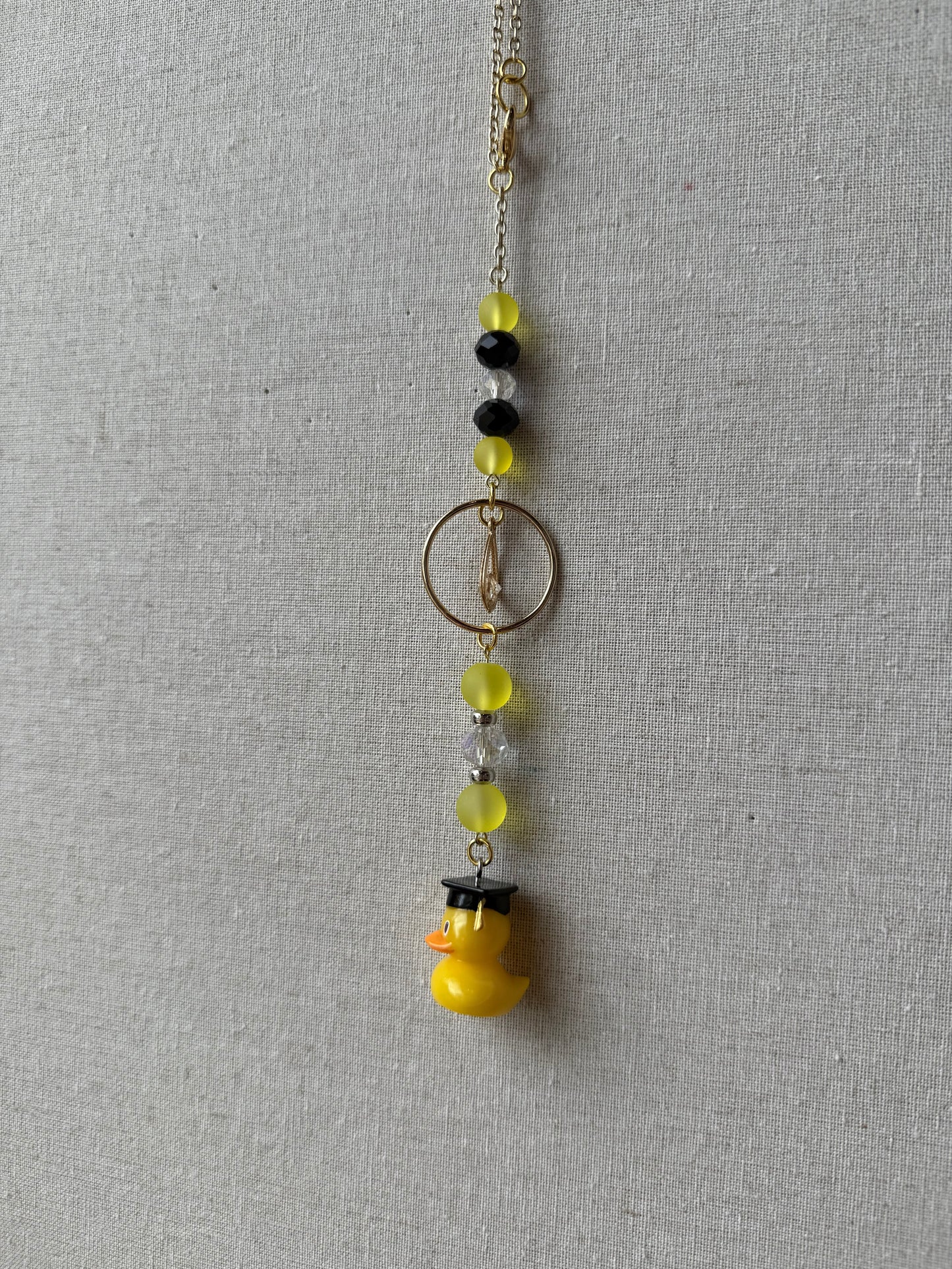 Graduation Duck Car Suncatcher
