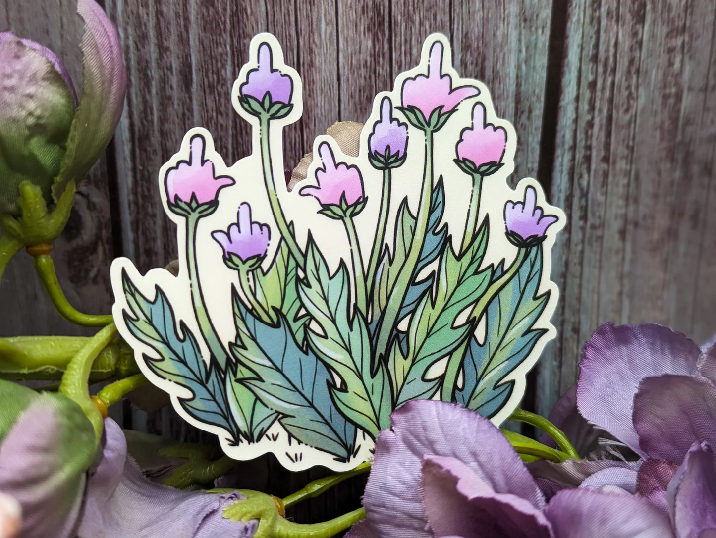 Fragrant Harvest Middle Finger Sticker