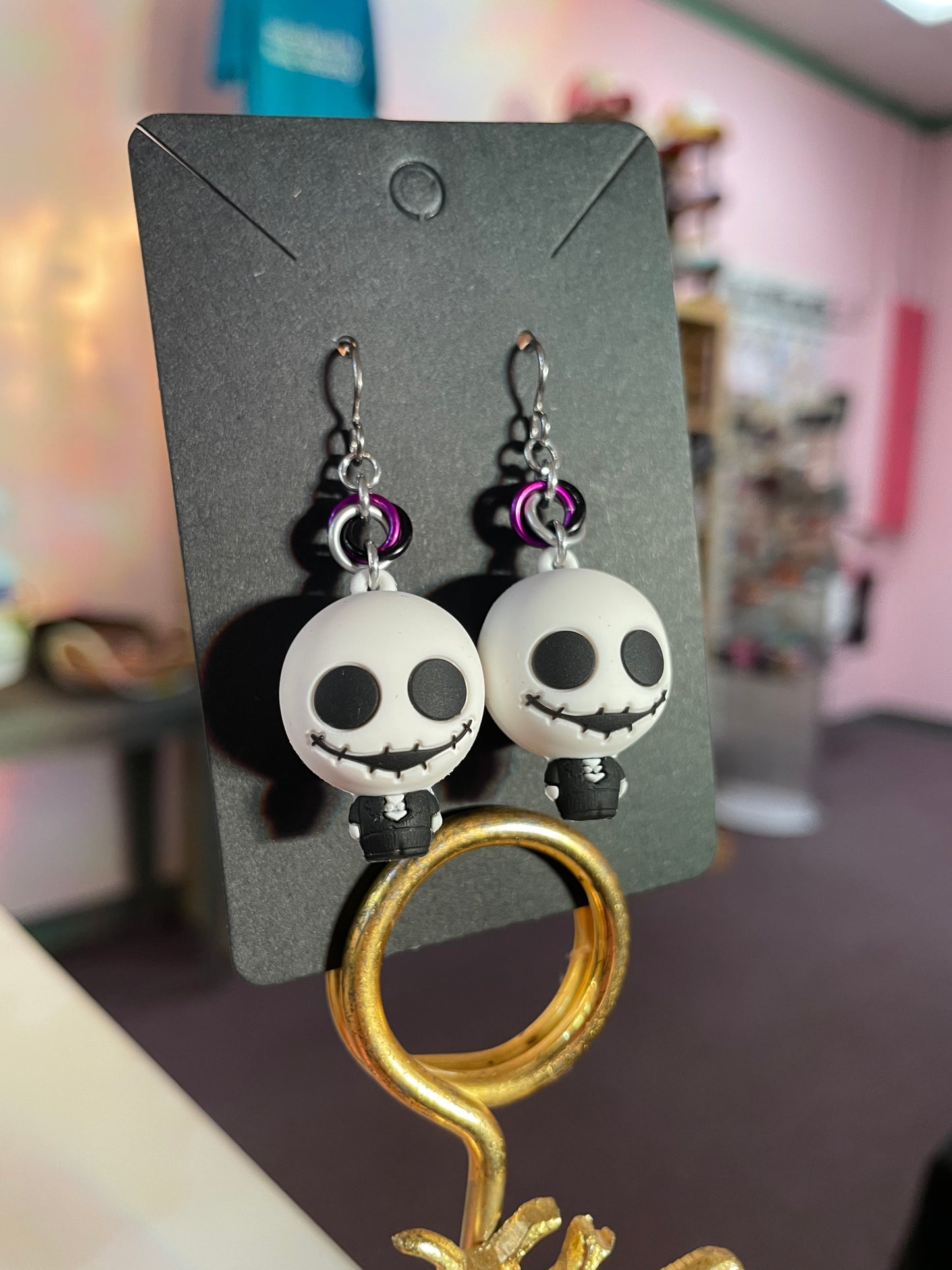 Nightmare Character Earrings || Handcrafted Chainmaille