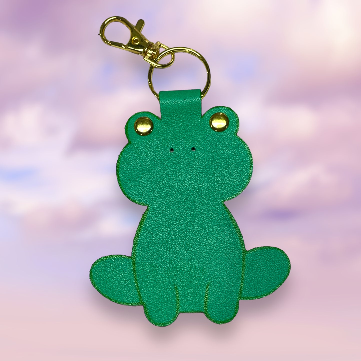 Frog Leather Keychain