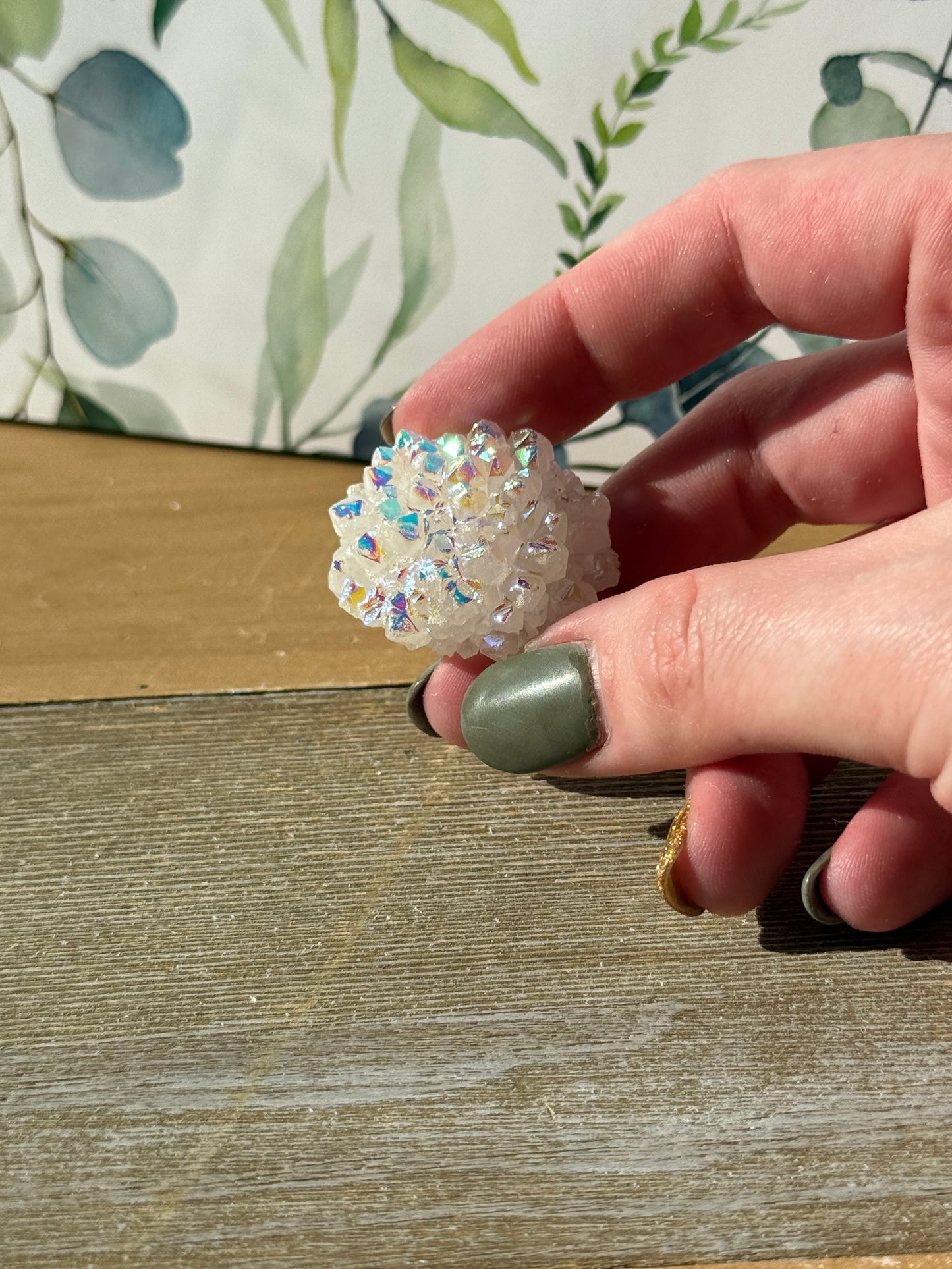 Angel Aura Quartz Clusters