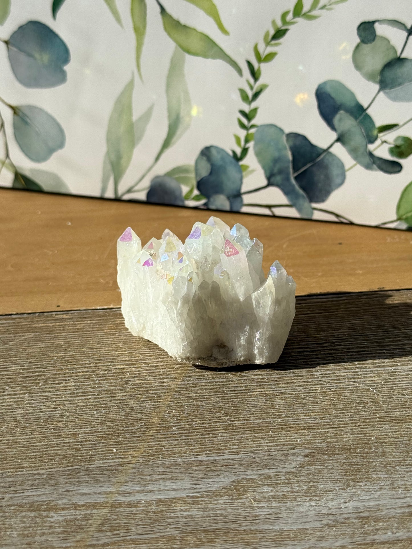 Angel Aura Quartz Clusters