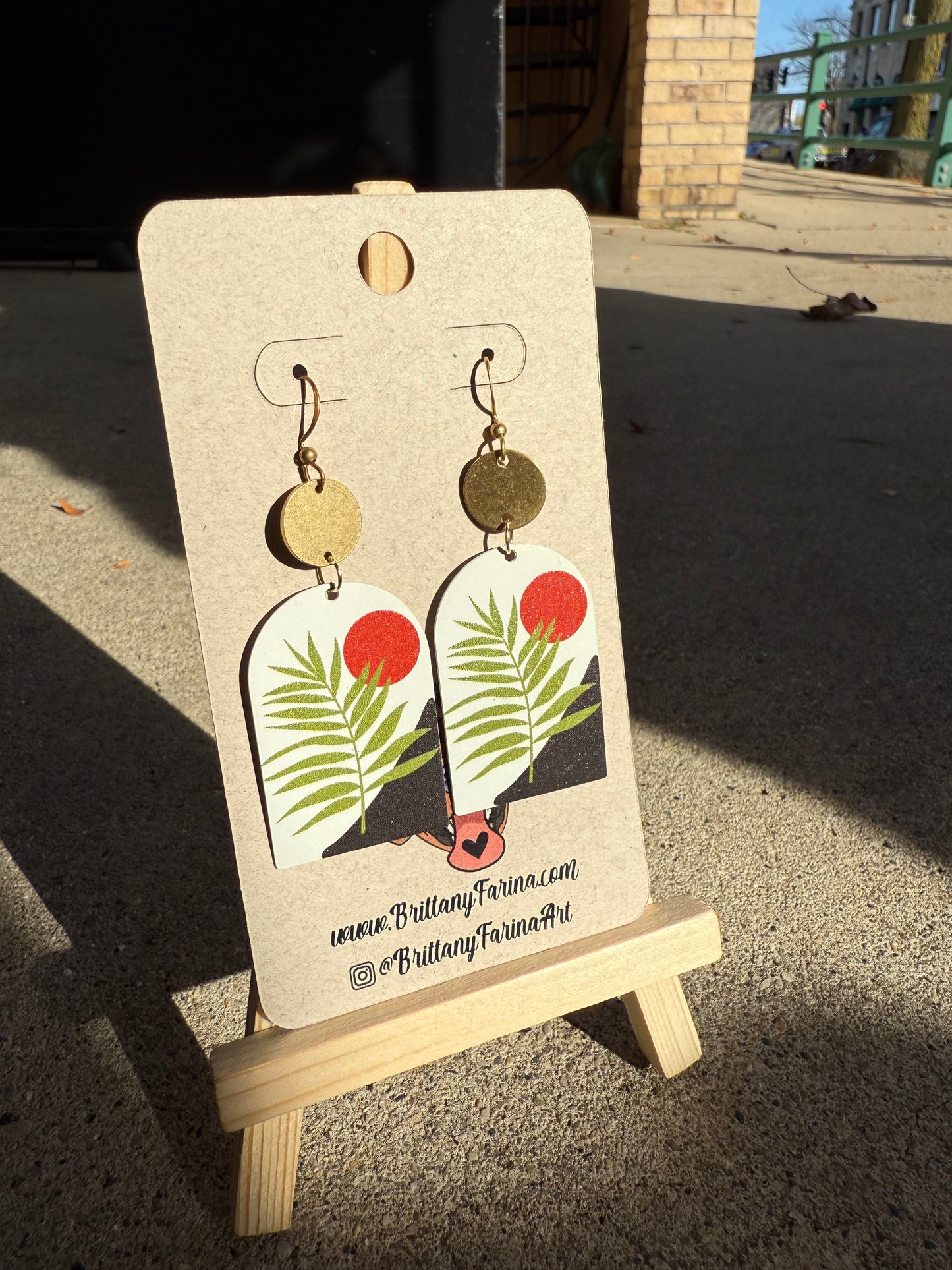 Arch Fern Dangle Earrings