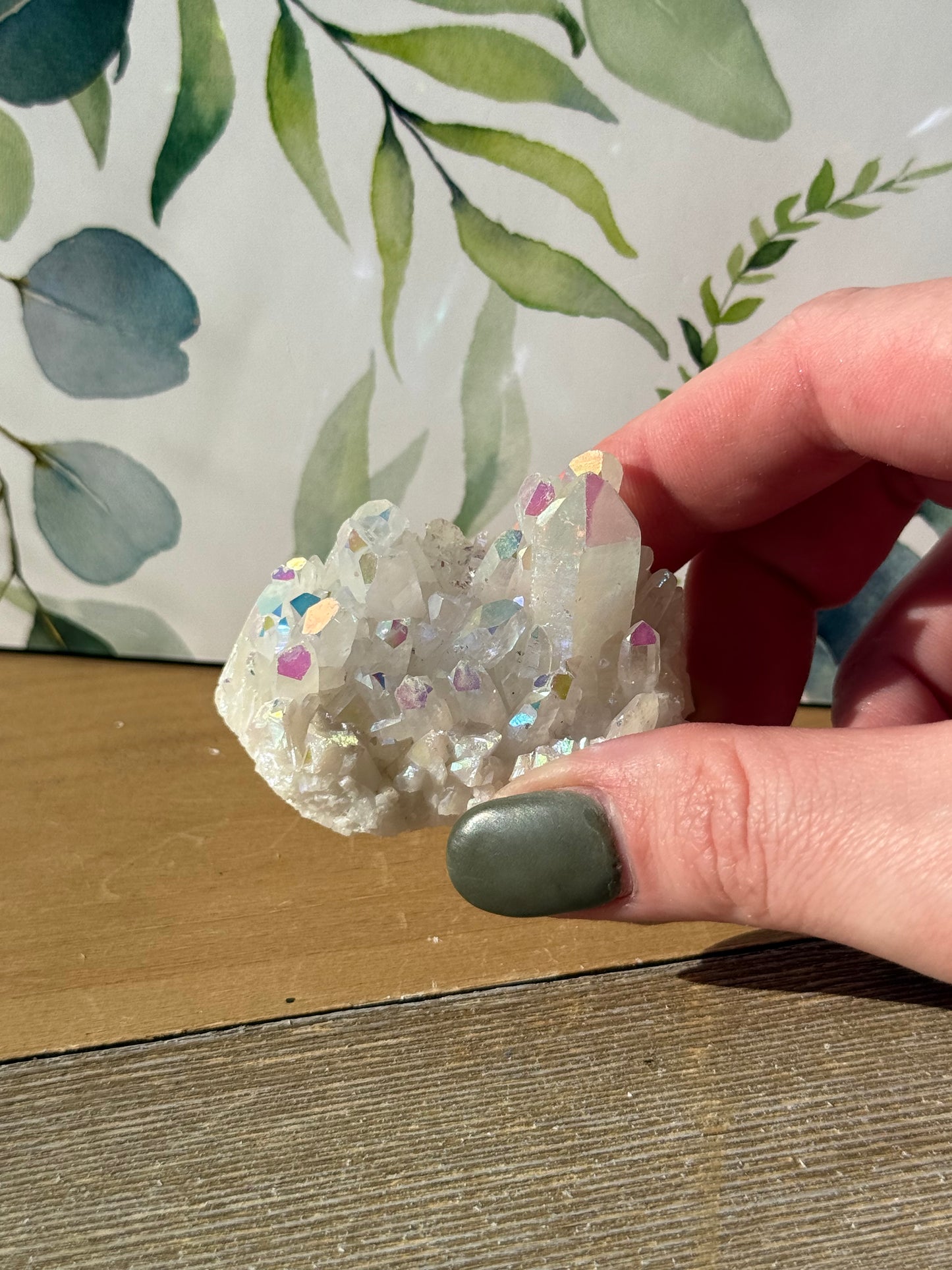 Angel Aura Quartz Clusters