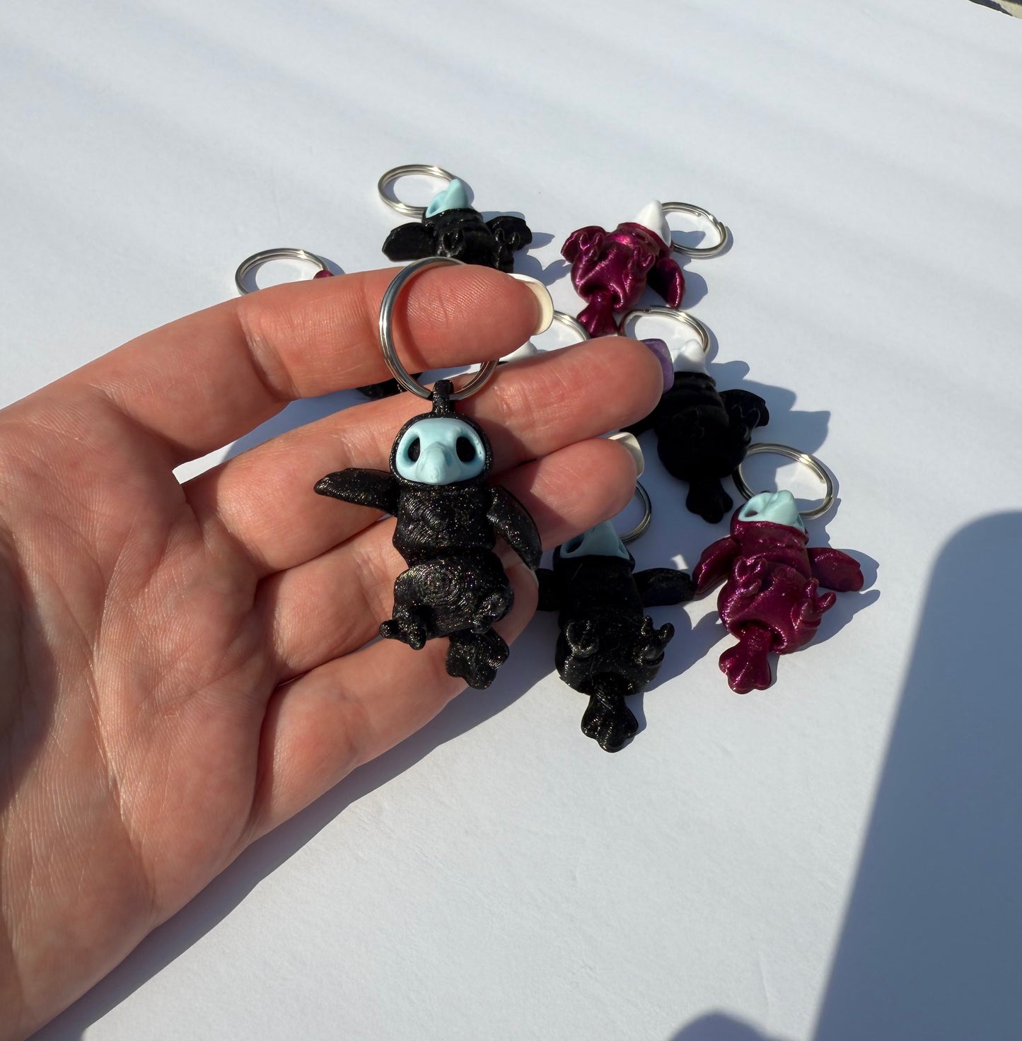 Crow Keychains / 3D Printed