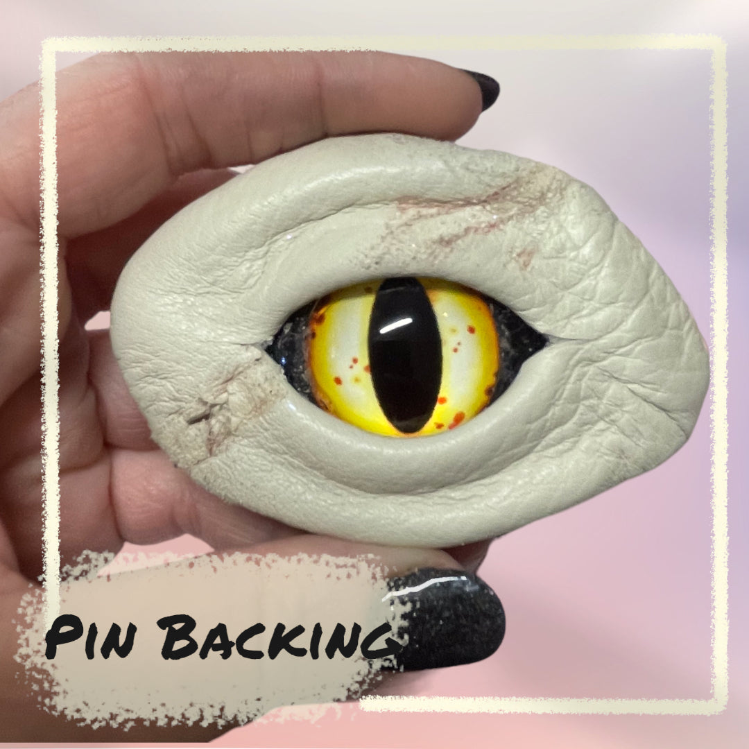 Leather Eye Pins