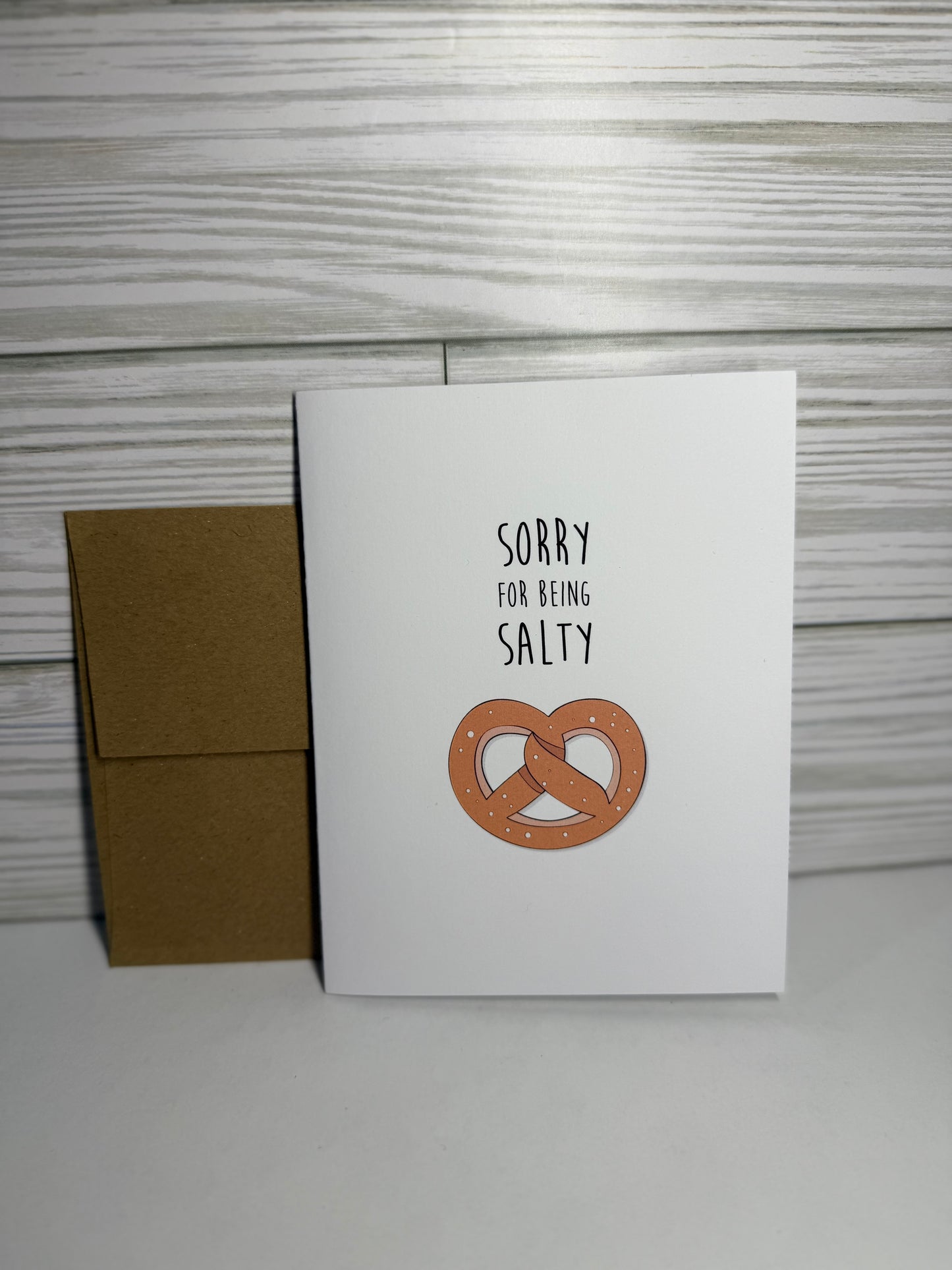 Sorry For Being Salty Blank Card