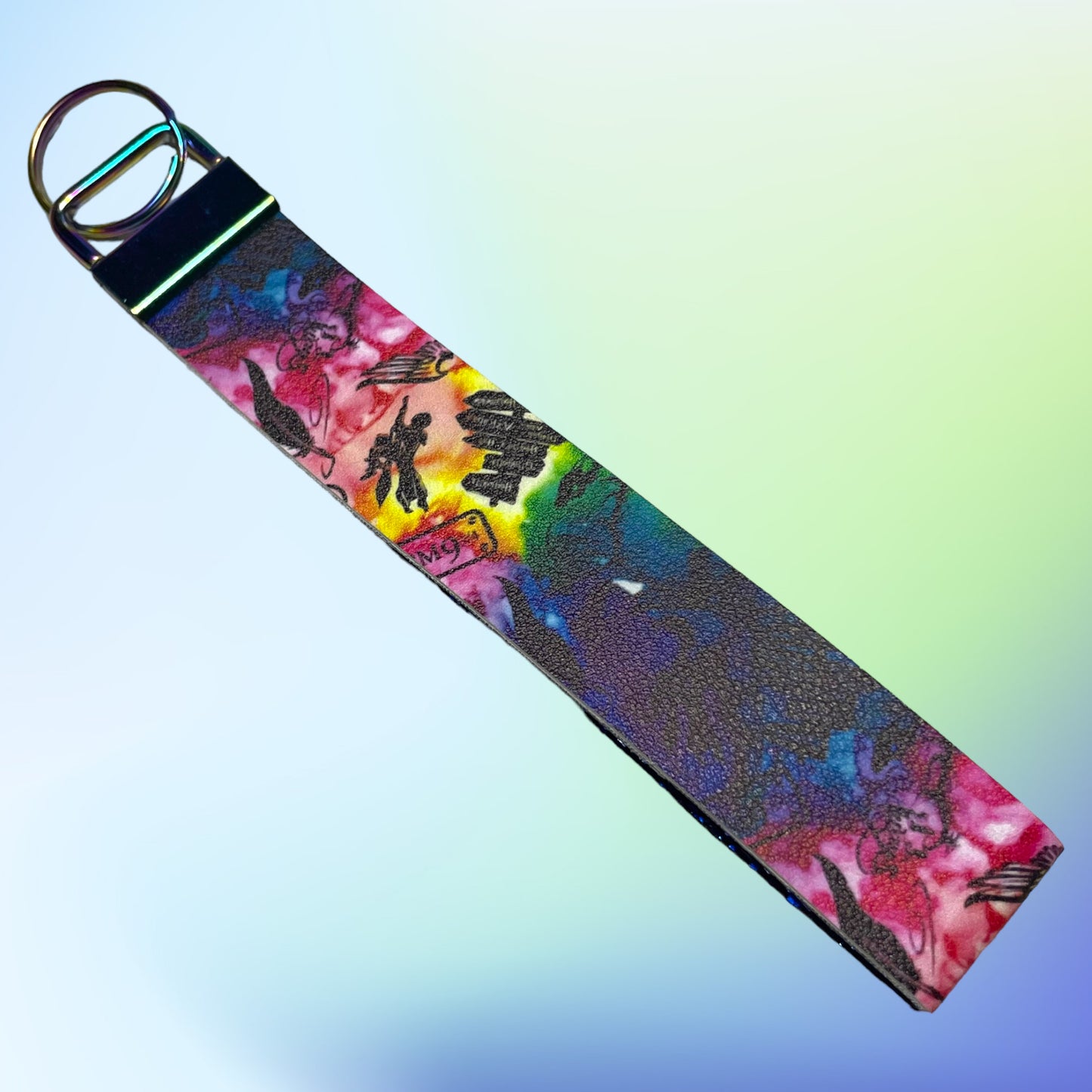 Harry Potter Print Faux Leather Wristlet