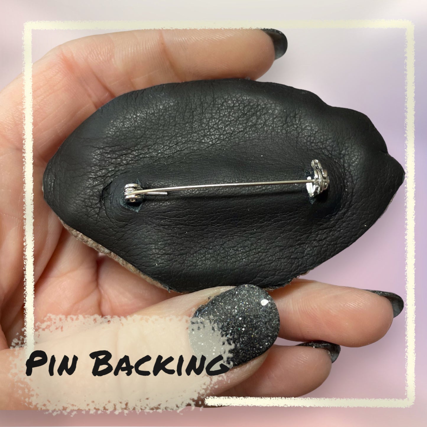 Leather Eye Pins