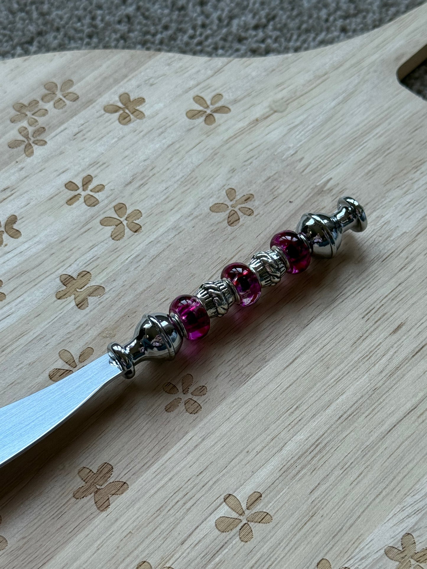 Beaded Cheese Knives