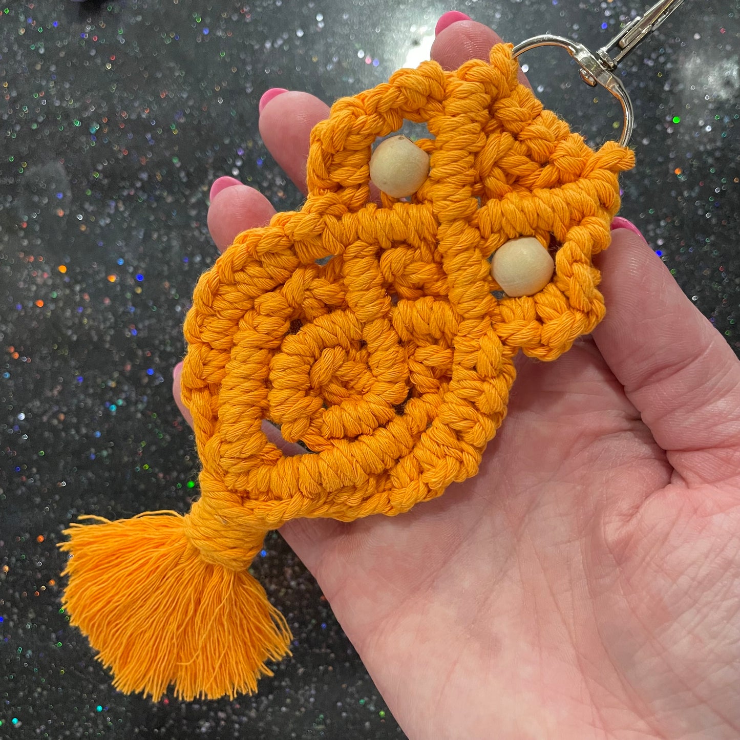 Macrame Owl Keychain