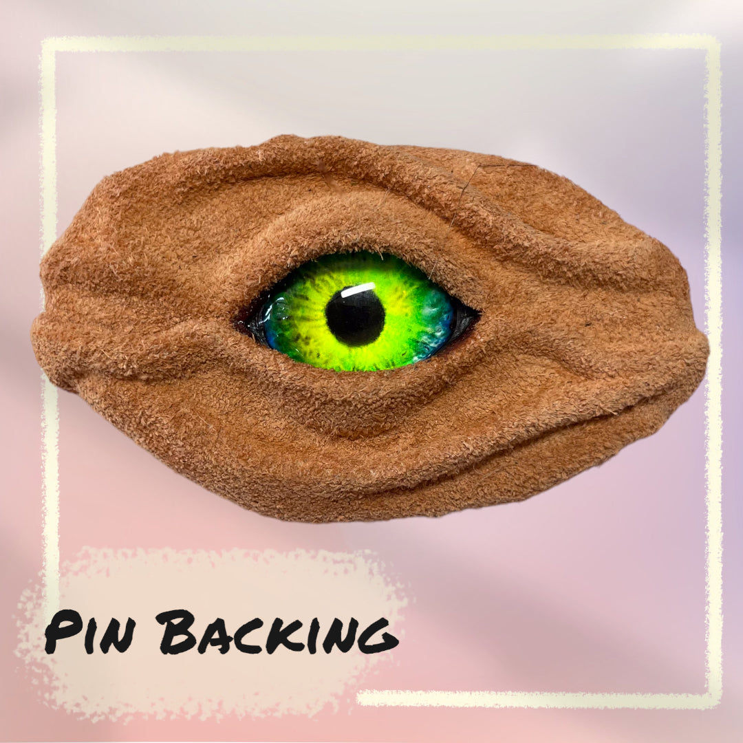 Leather Eye Pins