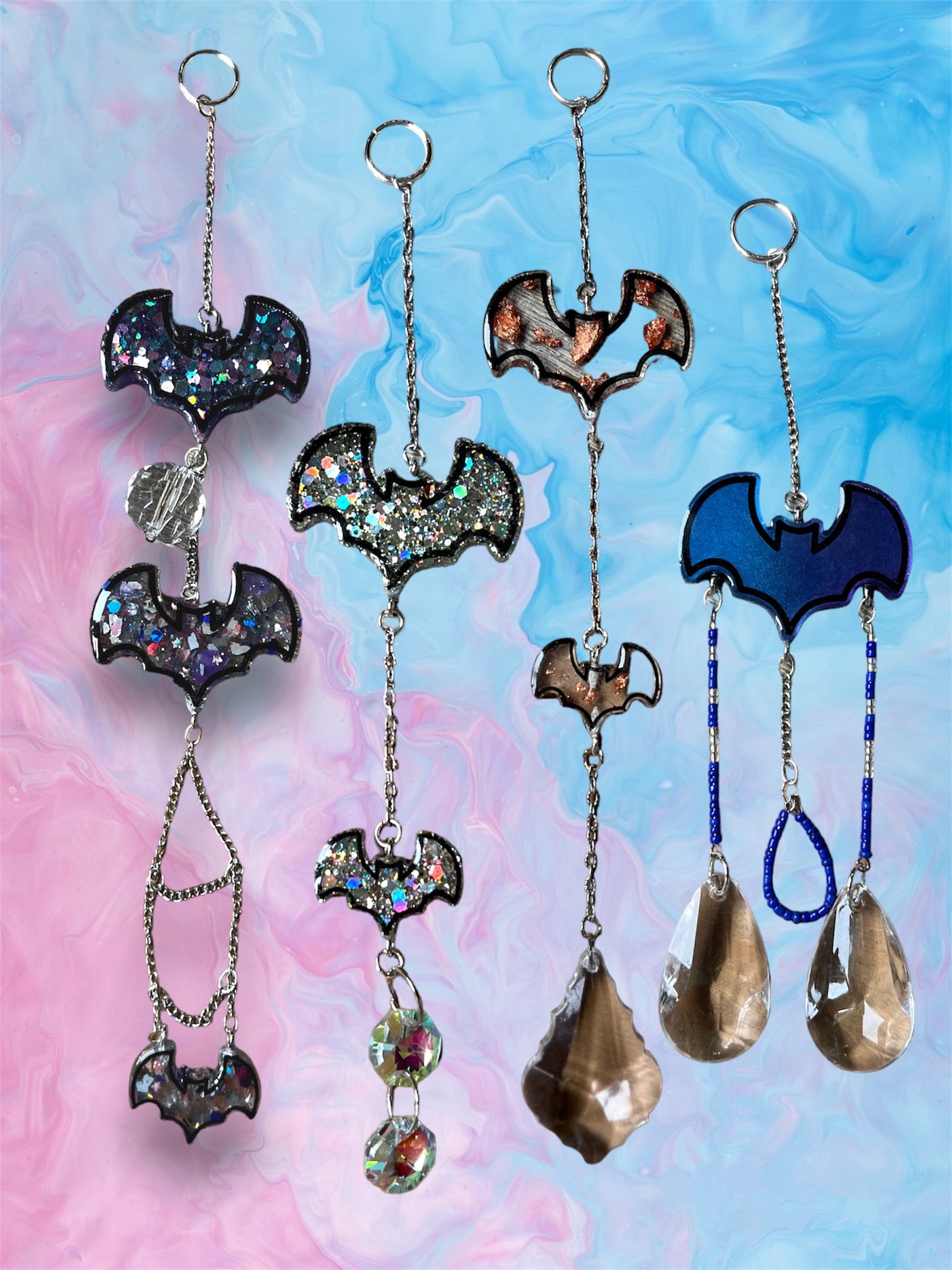 Mini Bat Crystal Suncatchers