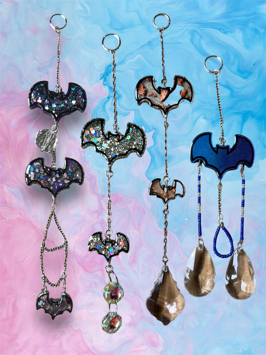Mini Bat Crystal Suncatchers