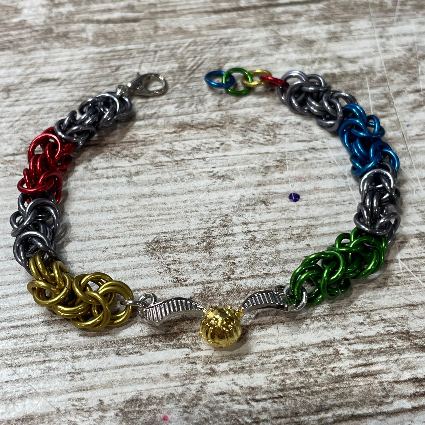 Chainmaille HP House Color & Snitch Bracelets