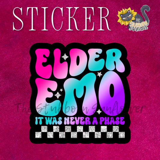 Elder Emo Sticker