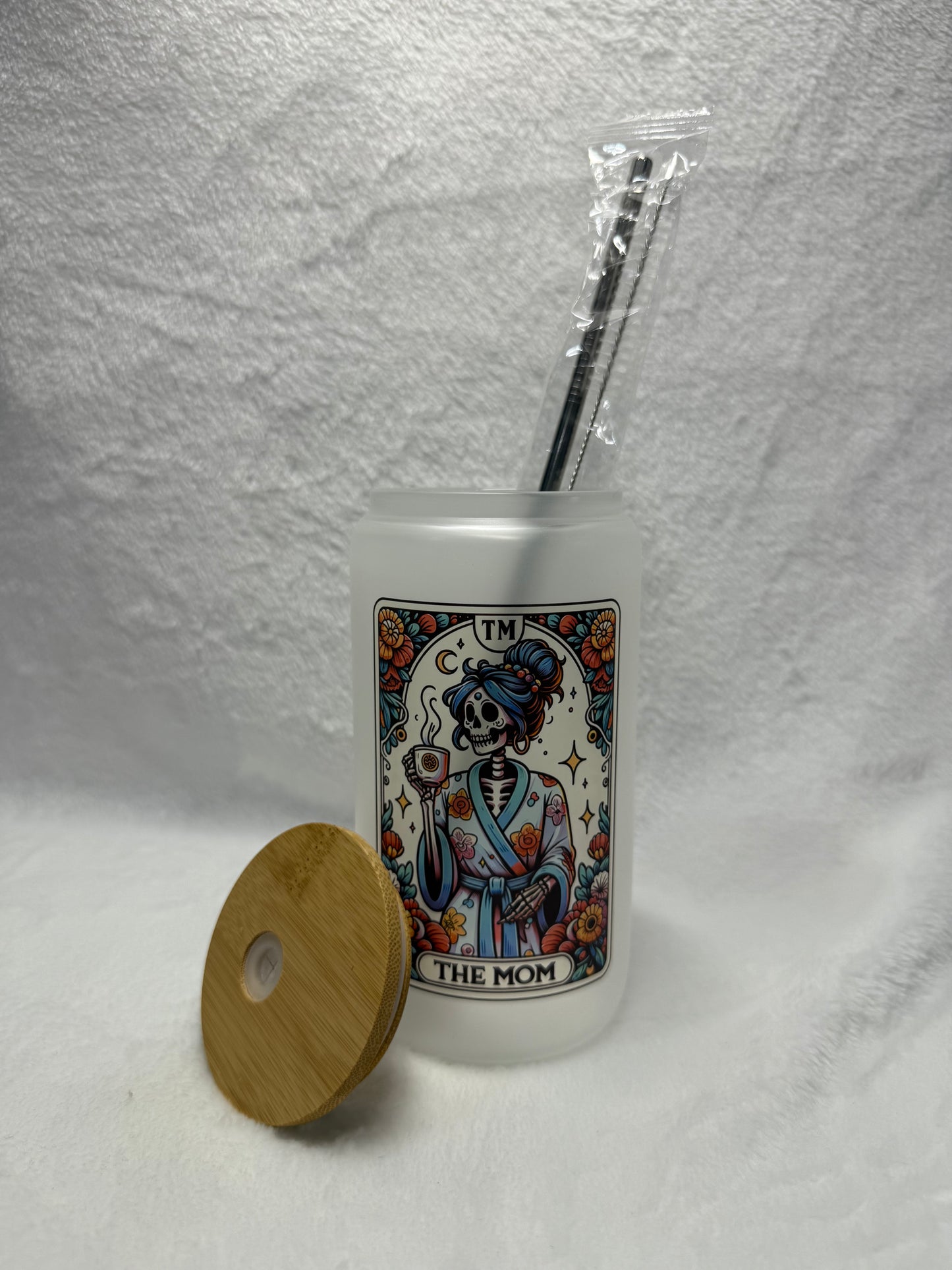 The Mom Tarot Glass Tumbler