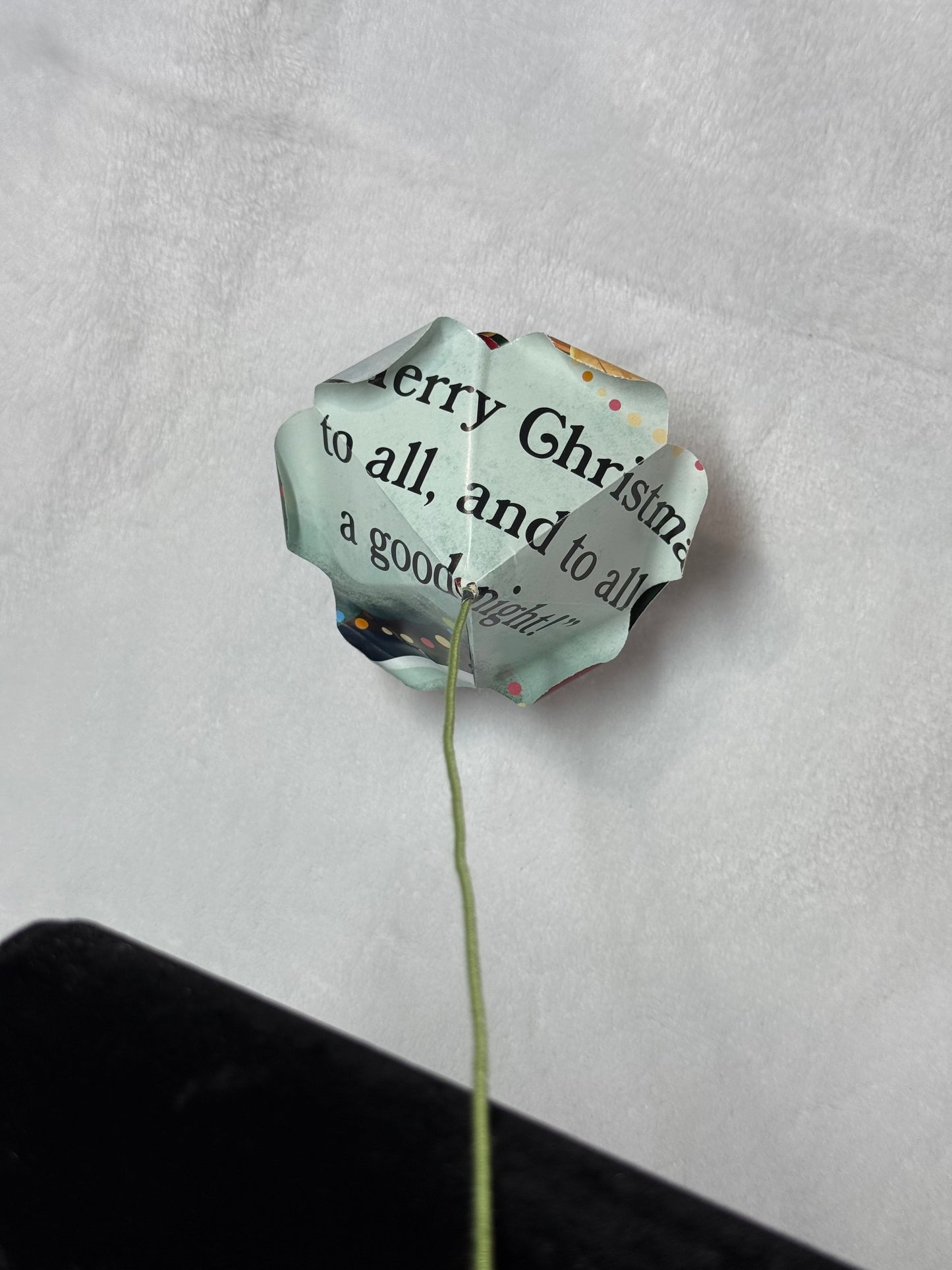 ‘Twas The Night Before Christmas Paper Rose