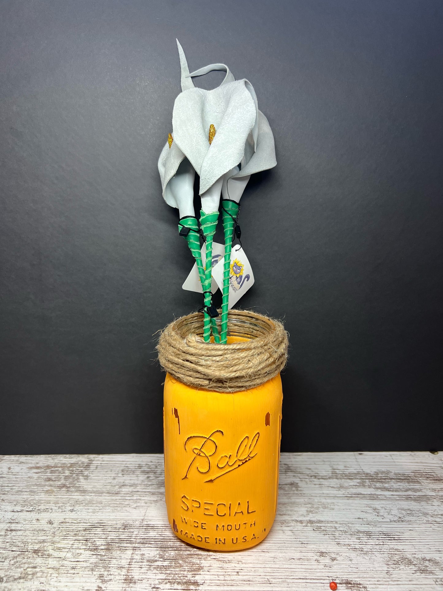 Rustic Mason Jar Vases