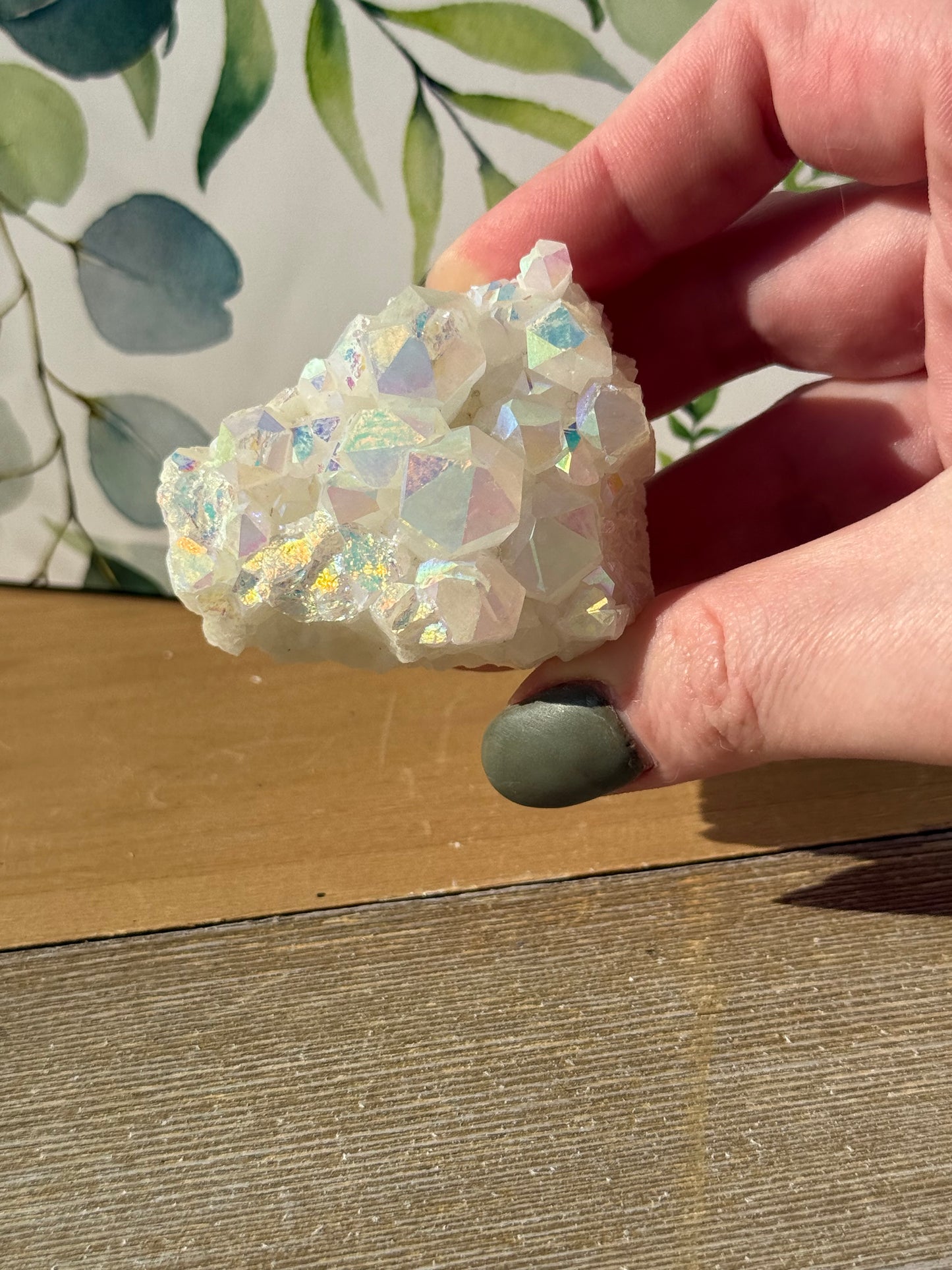Angel Aura Quartz Clusters