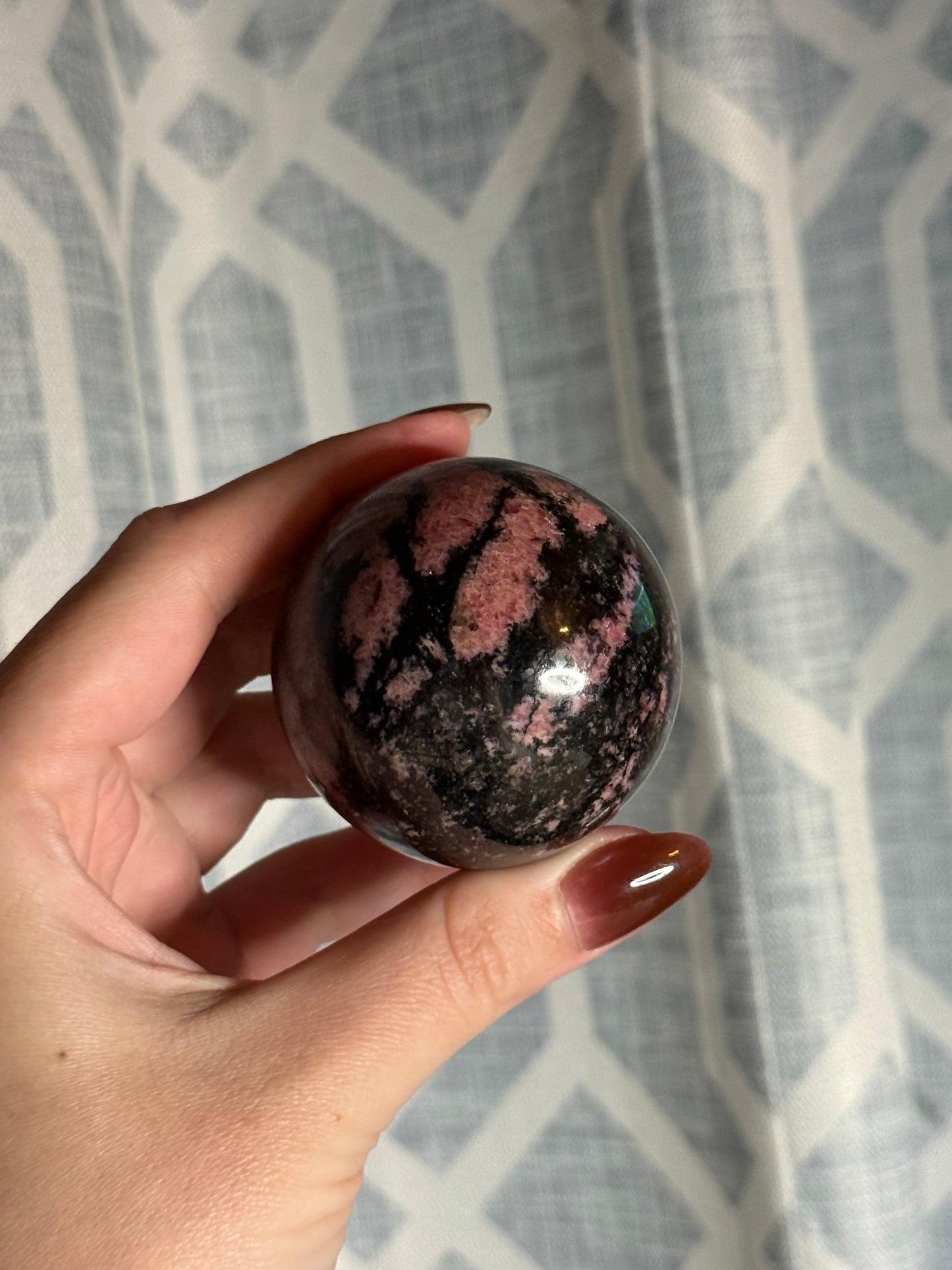 Rhodonite Sphere