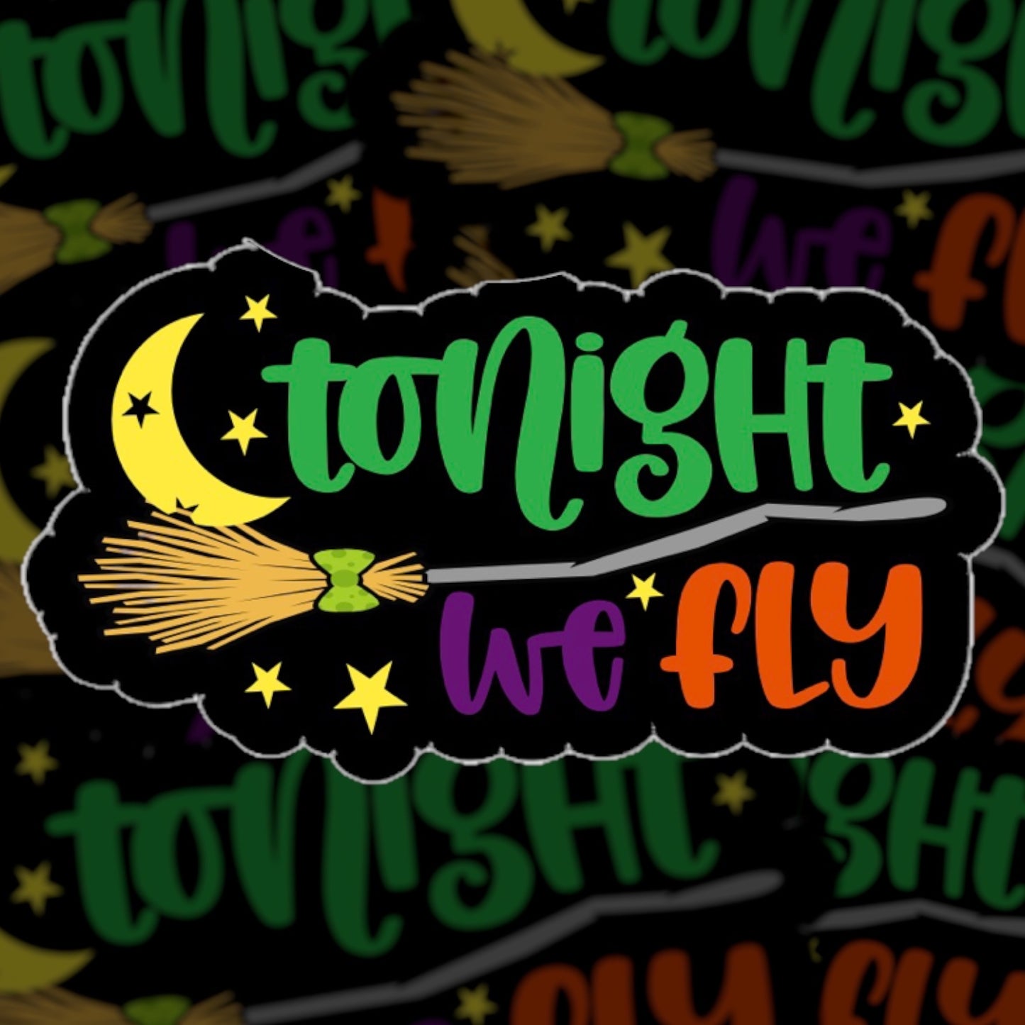 Tonight We Fly Hocus Pocus Sticker