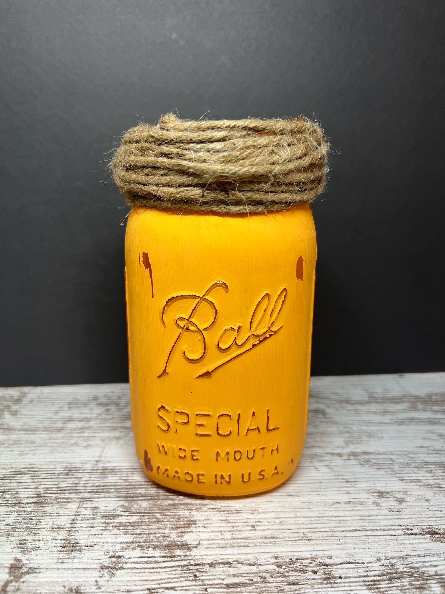 Rustic Mason Jar Vases