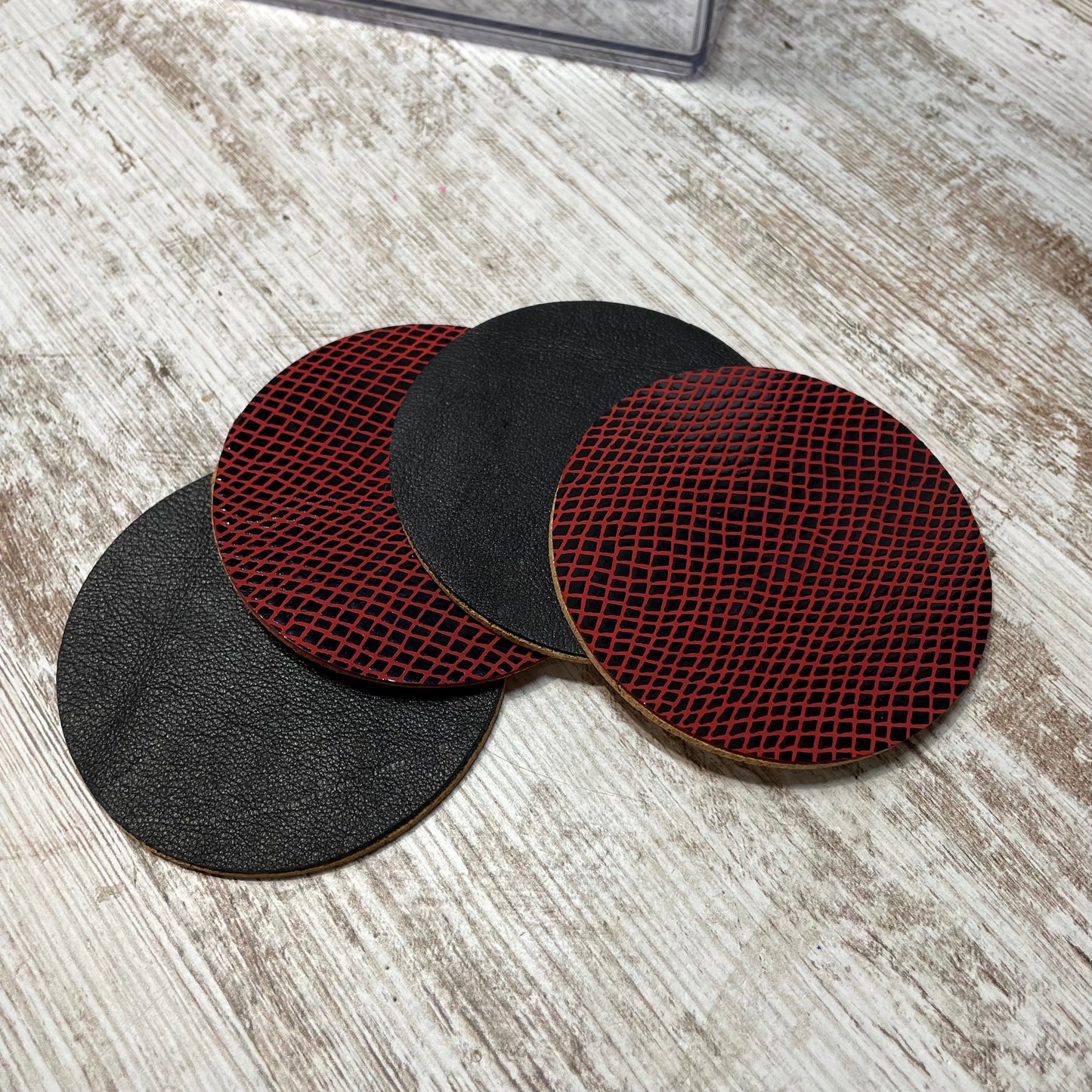 Leather Cork Backed Coasters