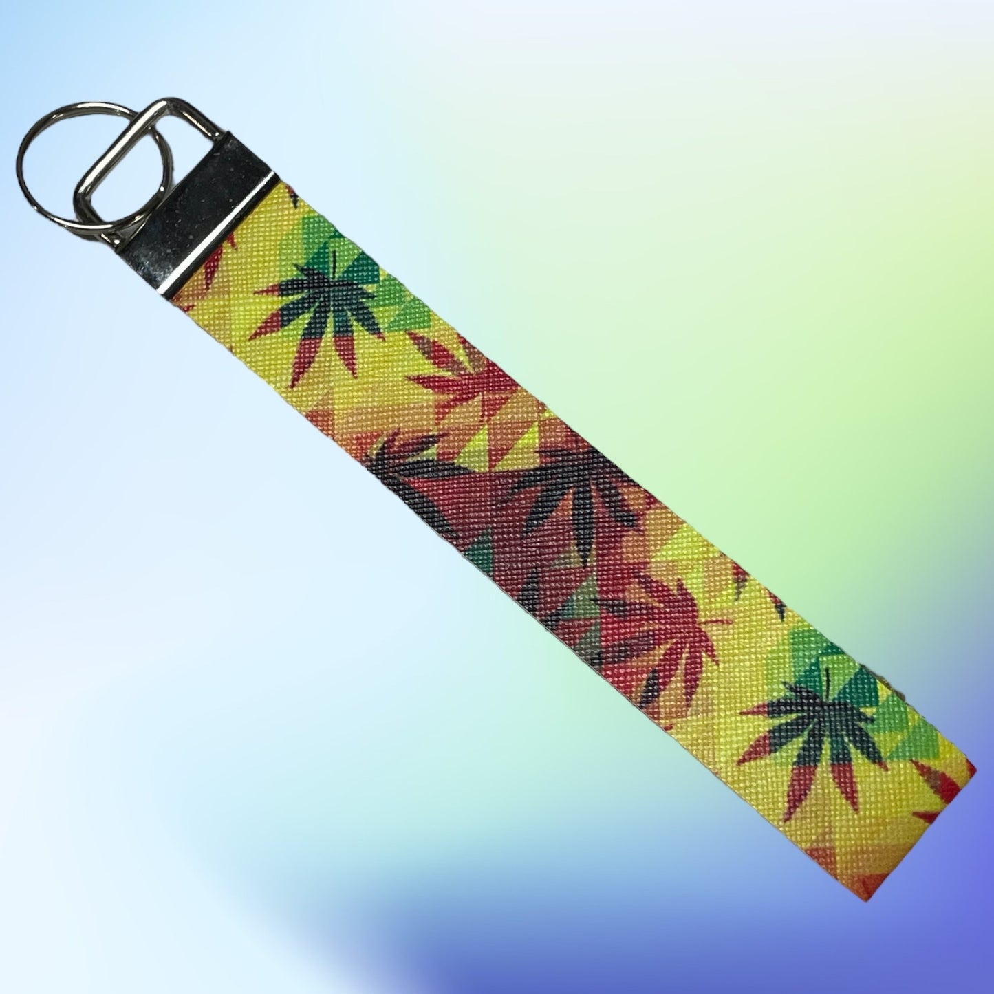 420 Leaf Faux Leather Wristlet