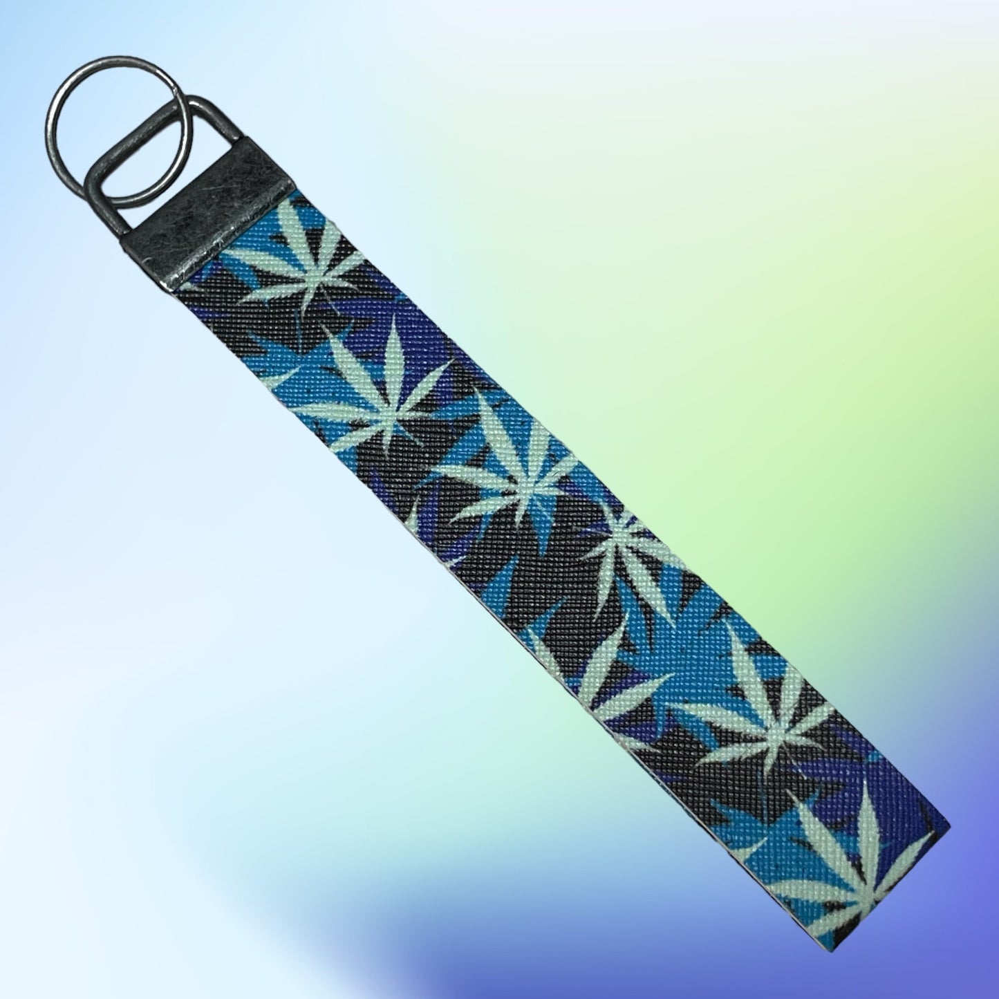 420 Leaf Faux Leather Wristlet
