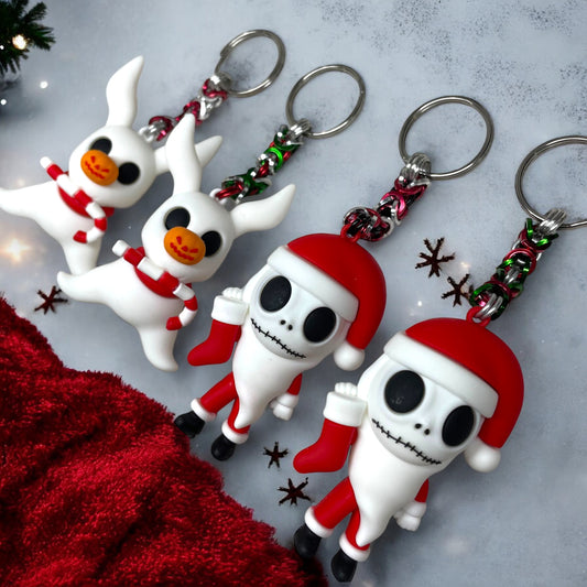 Holiday Nightmare NBC || Handcrafted Chainmaille Keychain