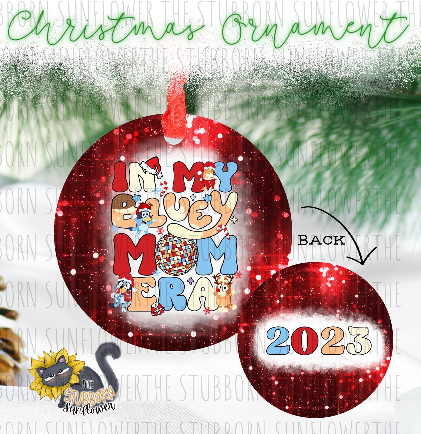 Blue Mom Era Ornament