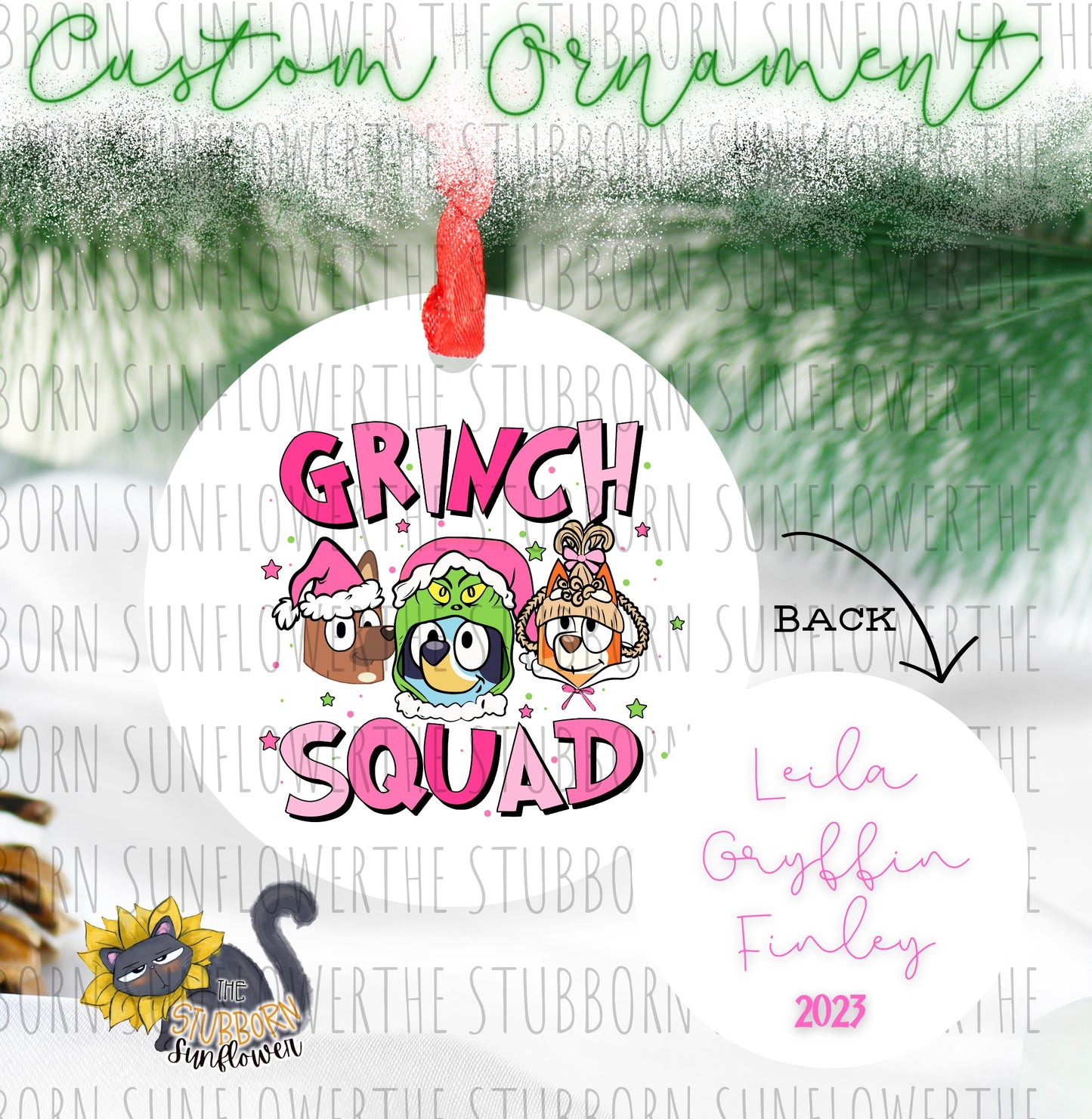 Customized Childrens Christmas Ornament