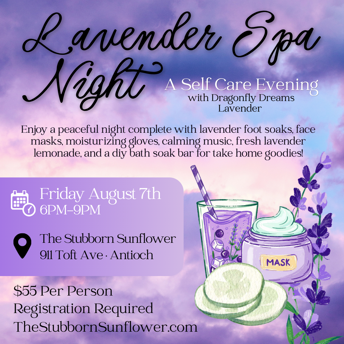 Lavender Spa Night | Friday August 7th