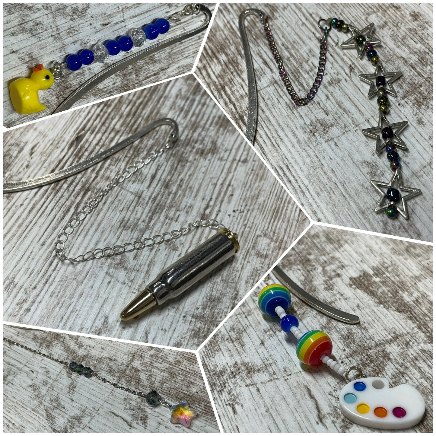 Beaded Metal Bookmarks