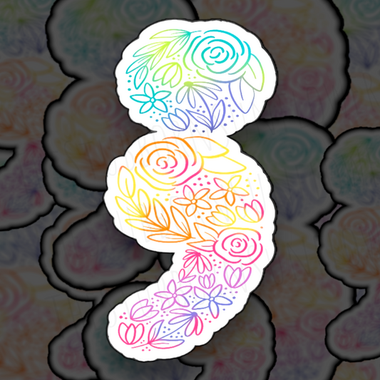 Semicolon Sticker