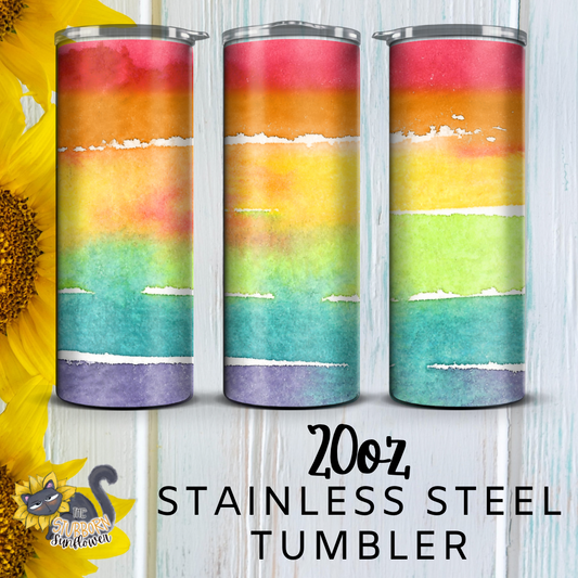Pride Flags Watercolor 20 oz Tumbler