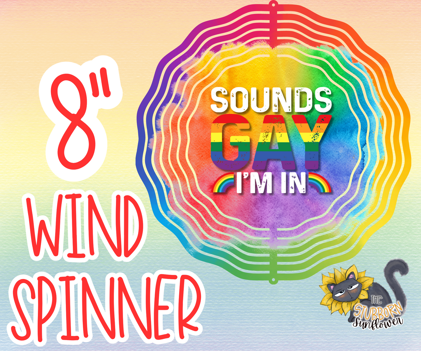 8” Pride Garden Wind Spinners