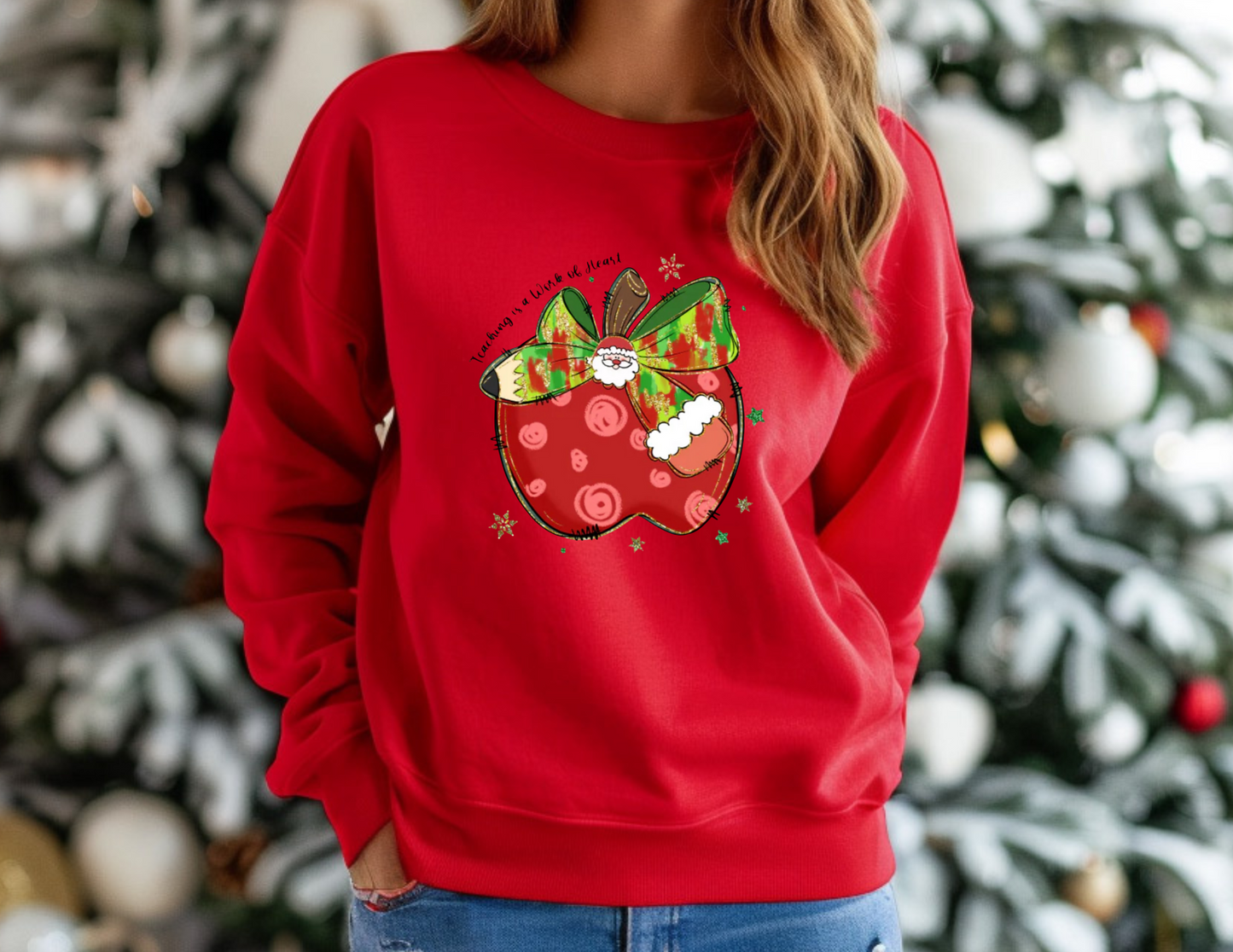 Teaching Is A Work Of Heart Crewneck